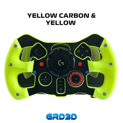 F1 Open Wheel Mod for Logitech G29 & G923 (PlayStation) Yellow Version