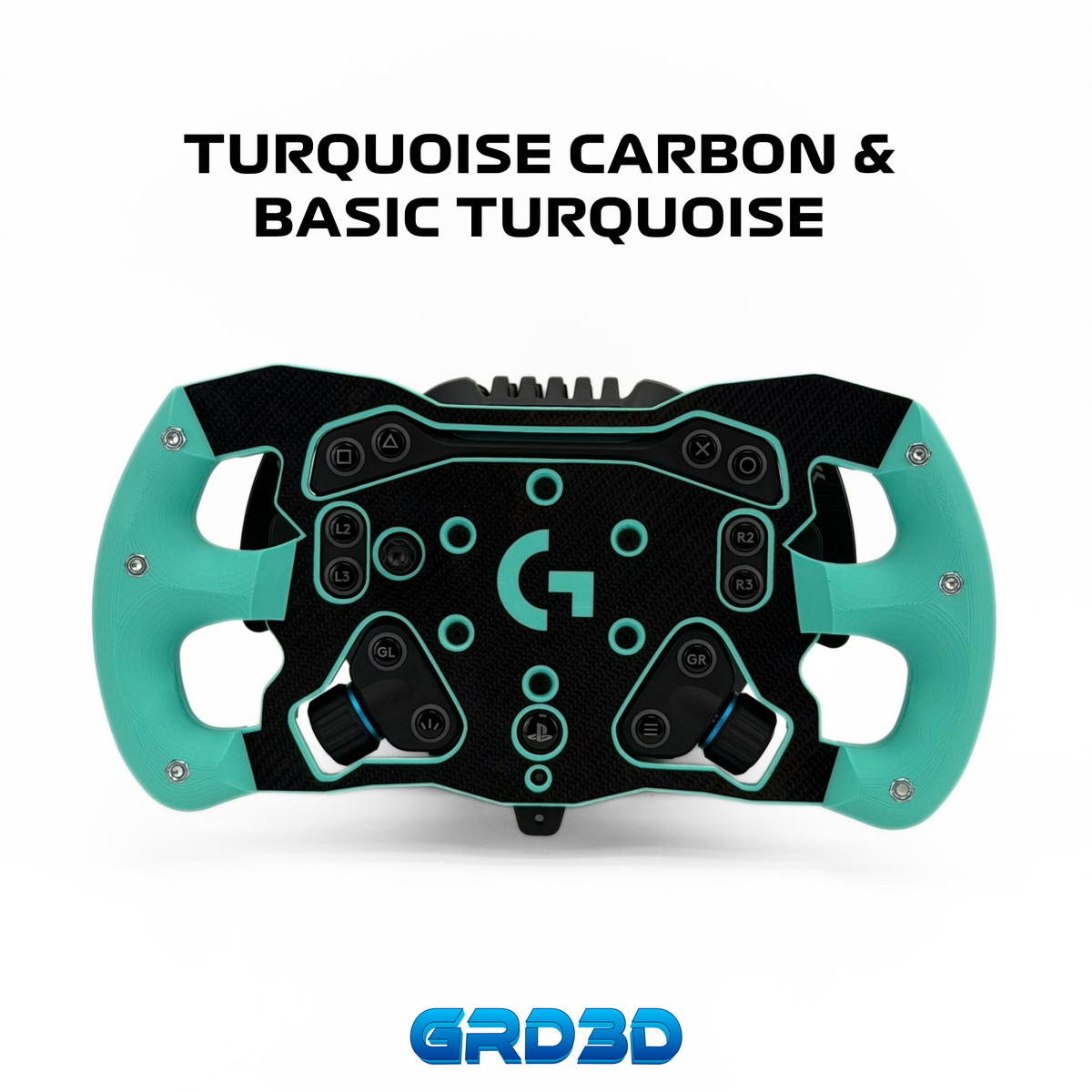 F1 Open Wheel Mod for Logitech RS50 Turquoise Edition
