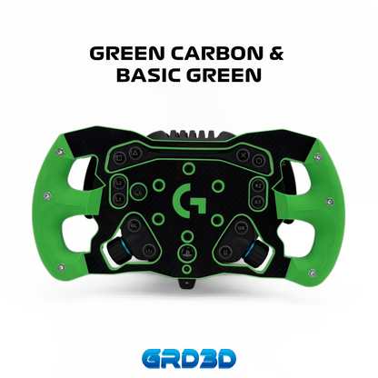 F1 Open Wheel Mod for Logitech RS50 Green Edition
