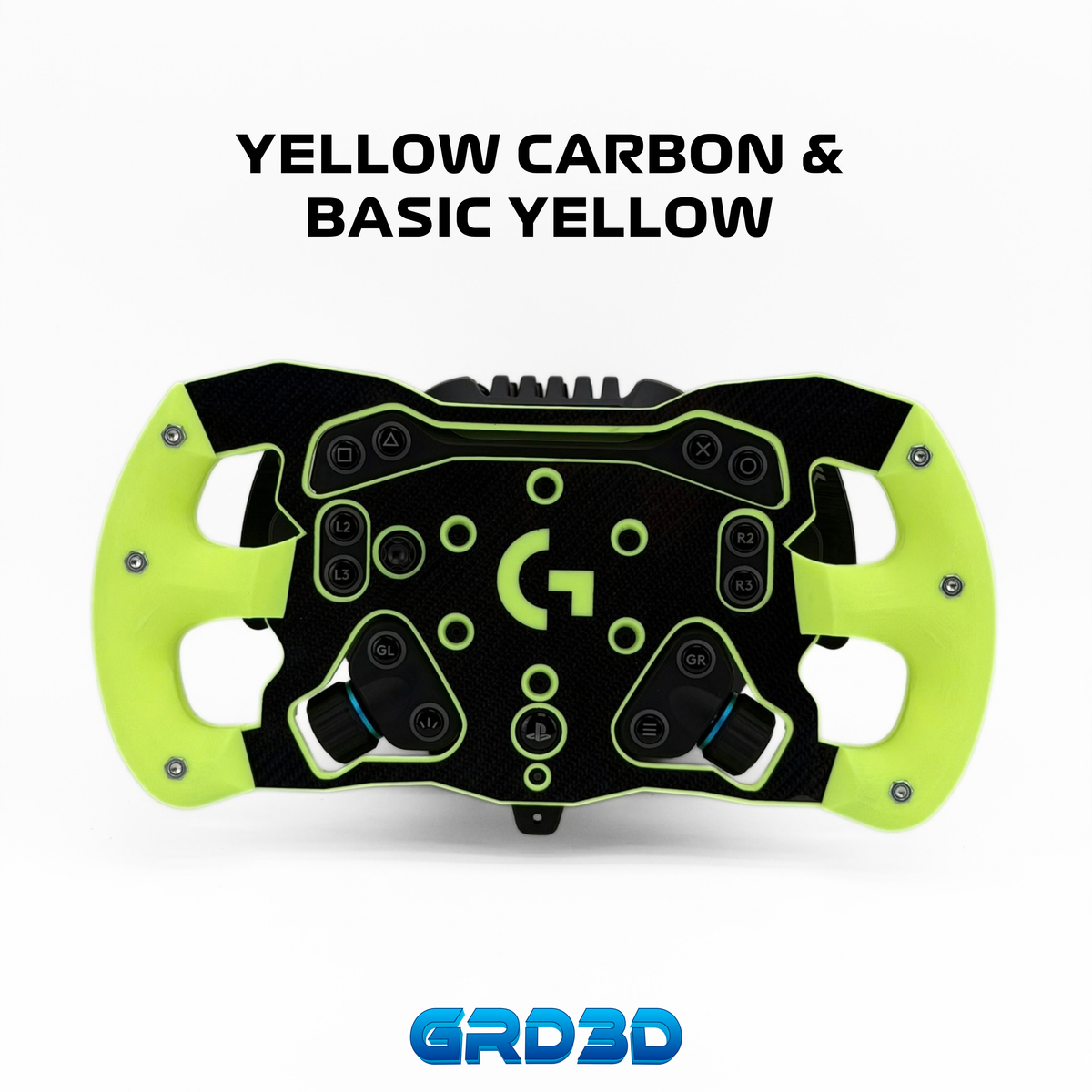 F1 Open Wheel Mod for Logitech RS50 Yellow Edition