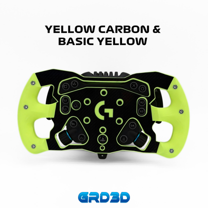 F1 Open Wheel Mod for Logitech RS50 Yellow Edition