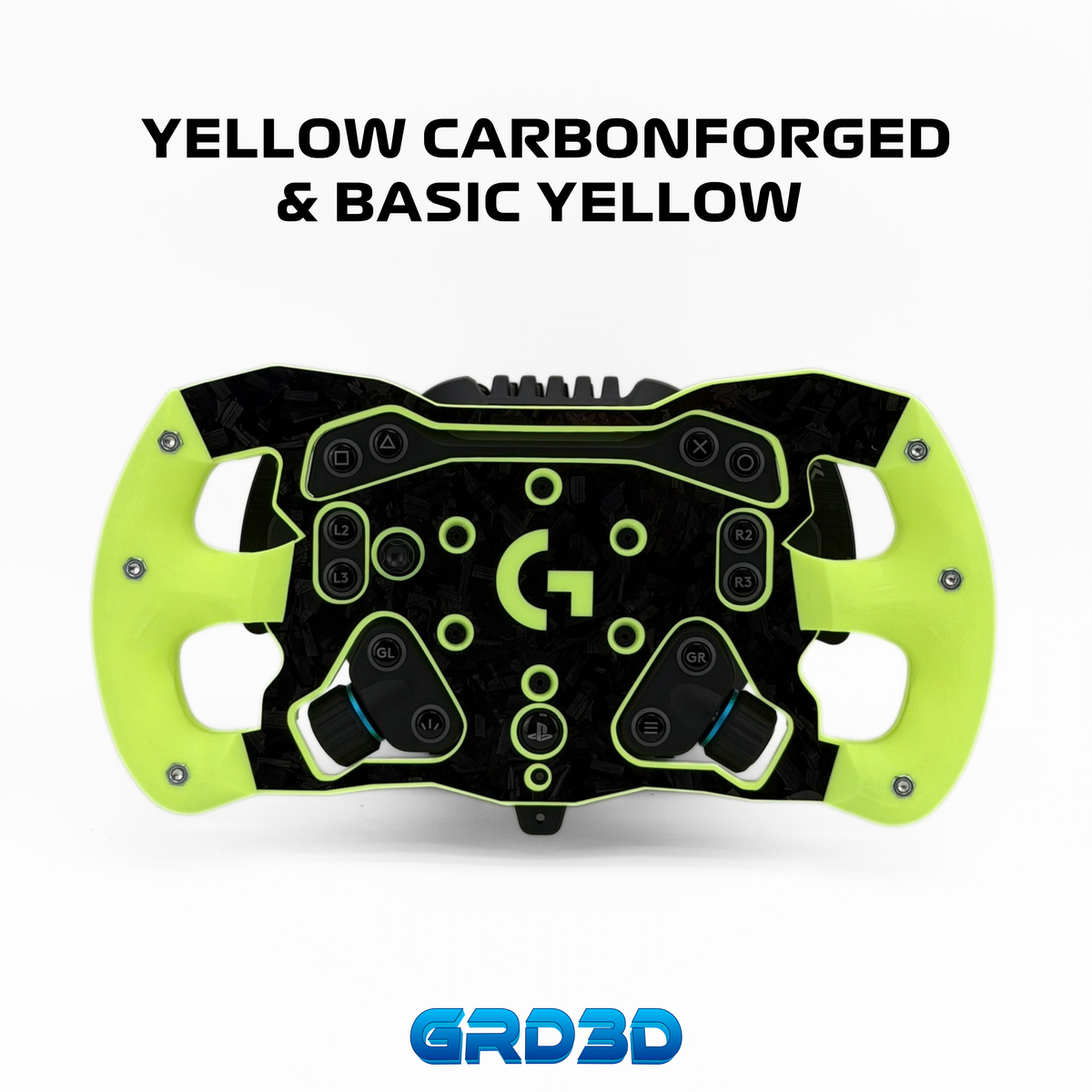 F1 Open Wheel Mod for Logitech RS50 Yellow Edition