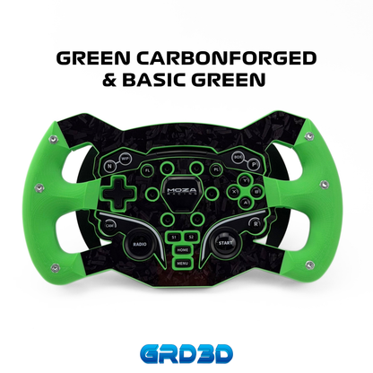 F1 Open Wheel Mod for Moza ES Green Edition