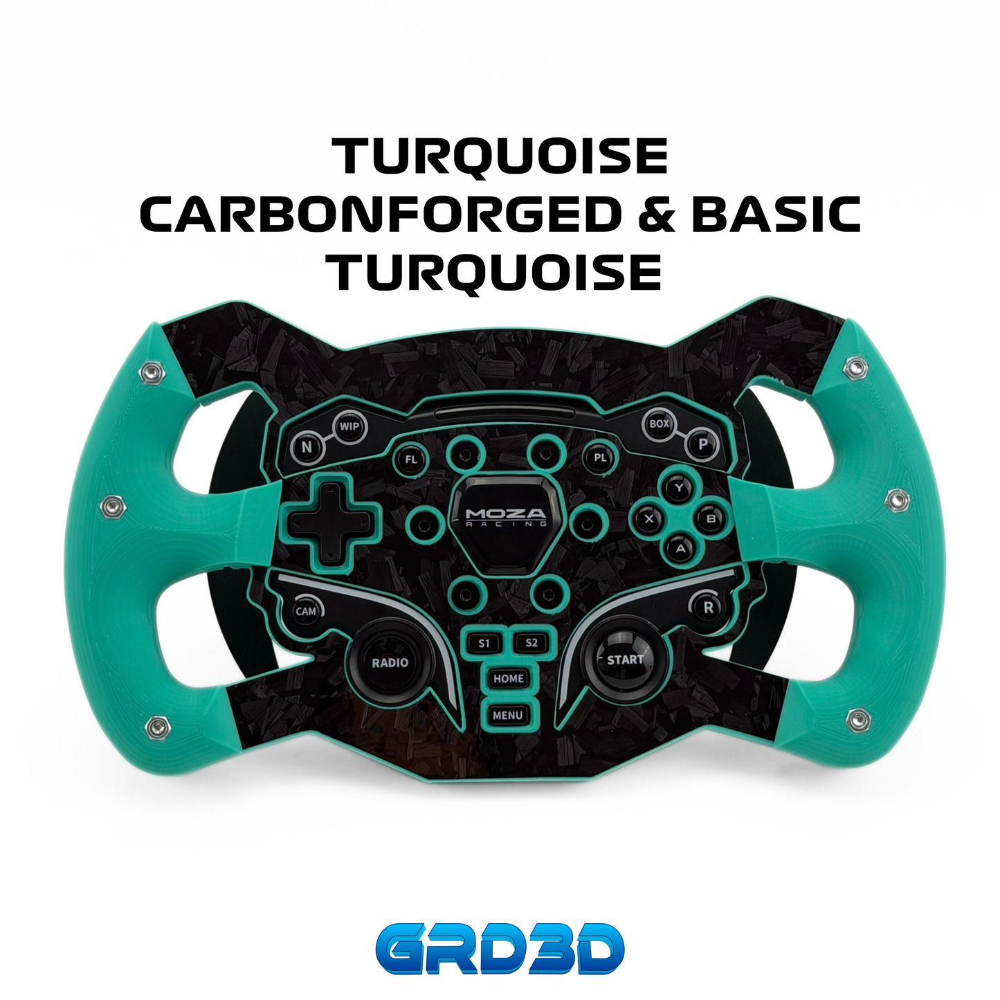 F1 Open Wheel Mod for Moza ES Turquoise Edition