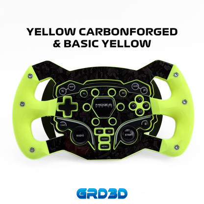 F1 Open Wheel Mod for Moza ES Yellow Edition