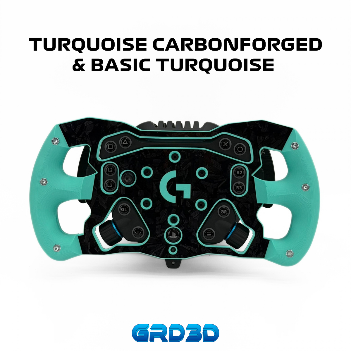 F1 Open Wheel Mod for Logitech RS50 Turquoise Edition
