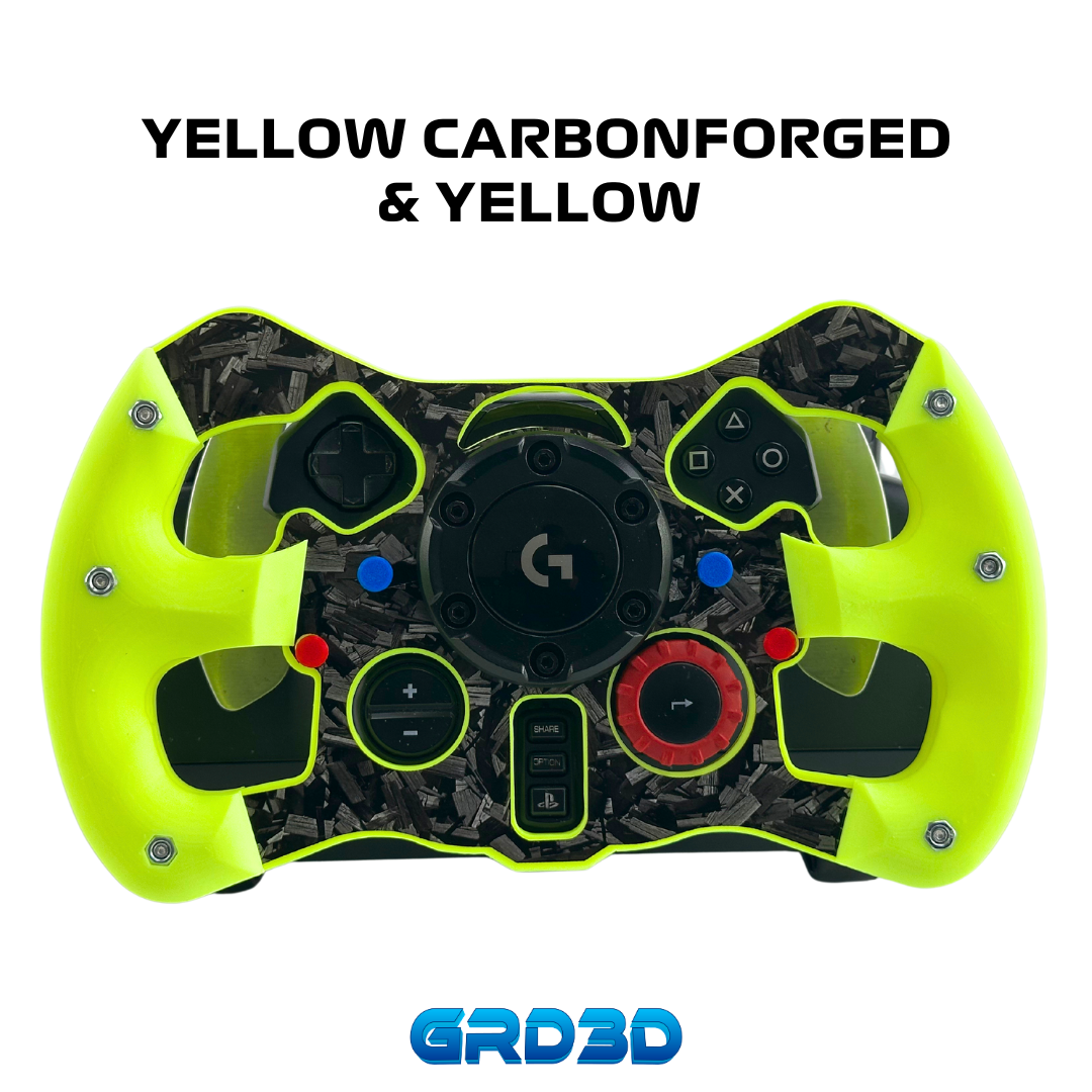 F1 Open Wheel Mod for Logitech G29 & G923 (PlayStation) Yellow Version