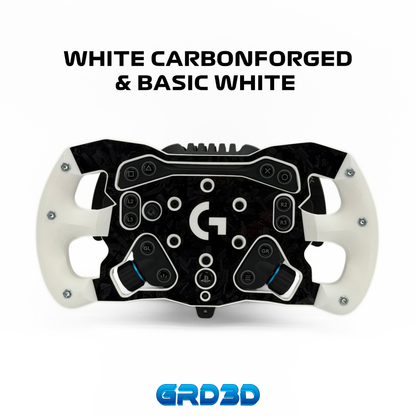 F1 Open Wheel Mod for Logitech RS50 White Edition