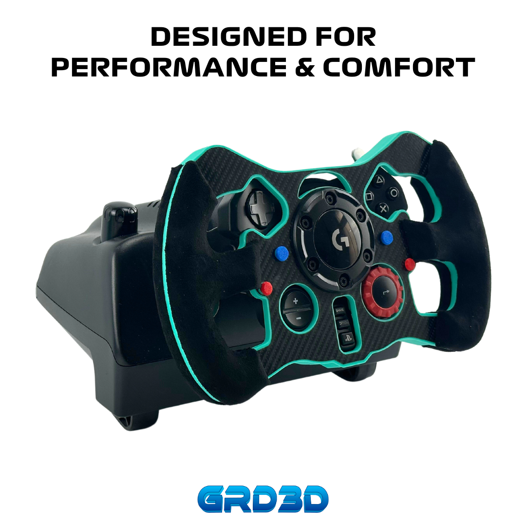 F1 Open Wheel Mod for Logitech G29 & G923 (PlayStation) Turquoise Version