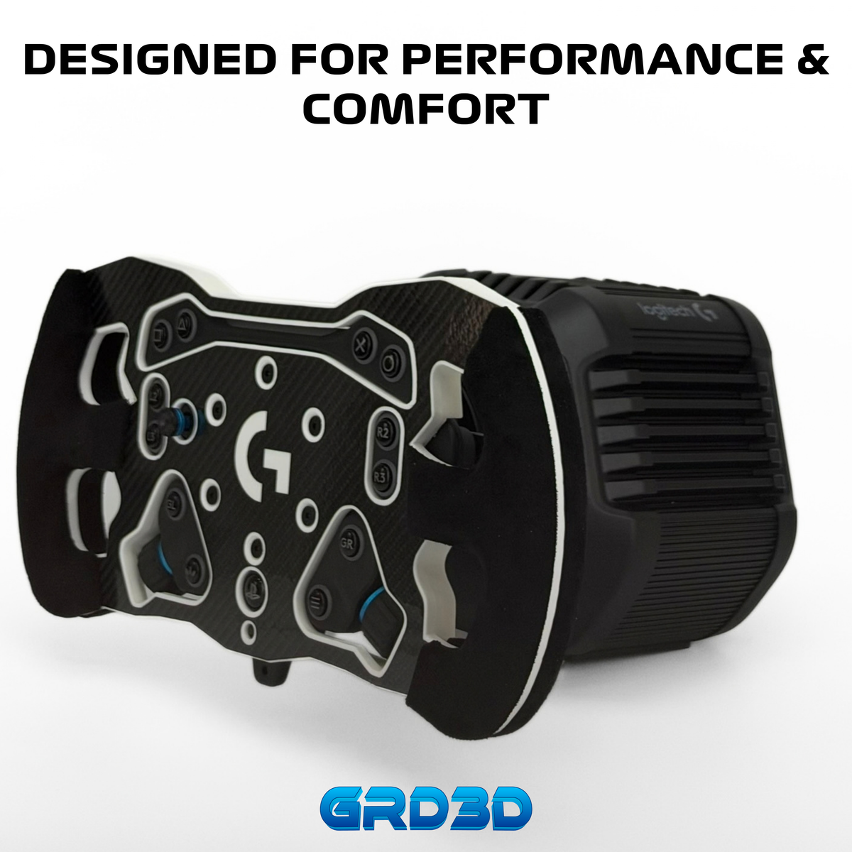 F1 Open Wheel Mod for Logitech RS50 White Edition