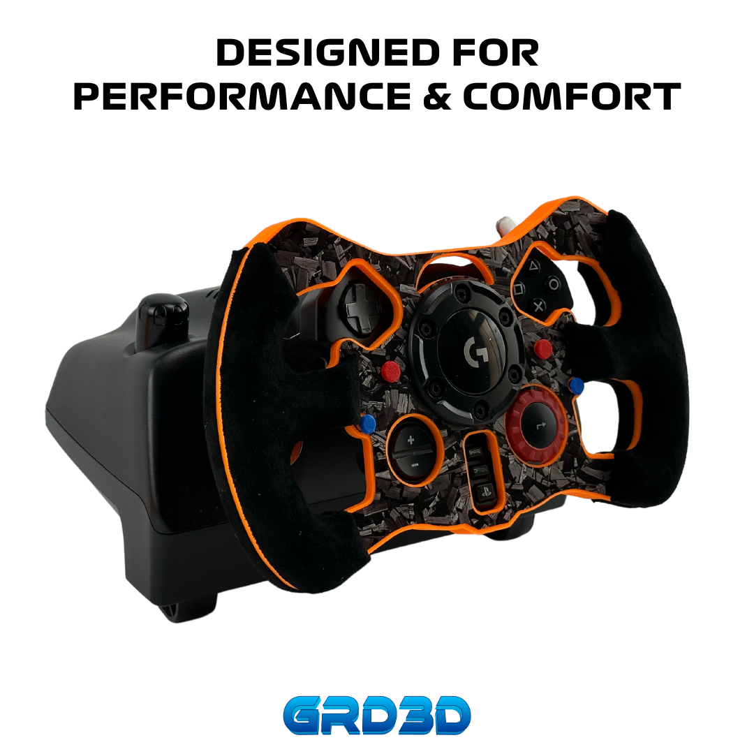 F1 Open Wheel Mod for Logitech G29 & G923 (PlayStation) Orange Version