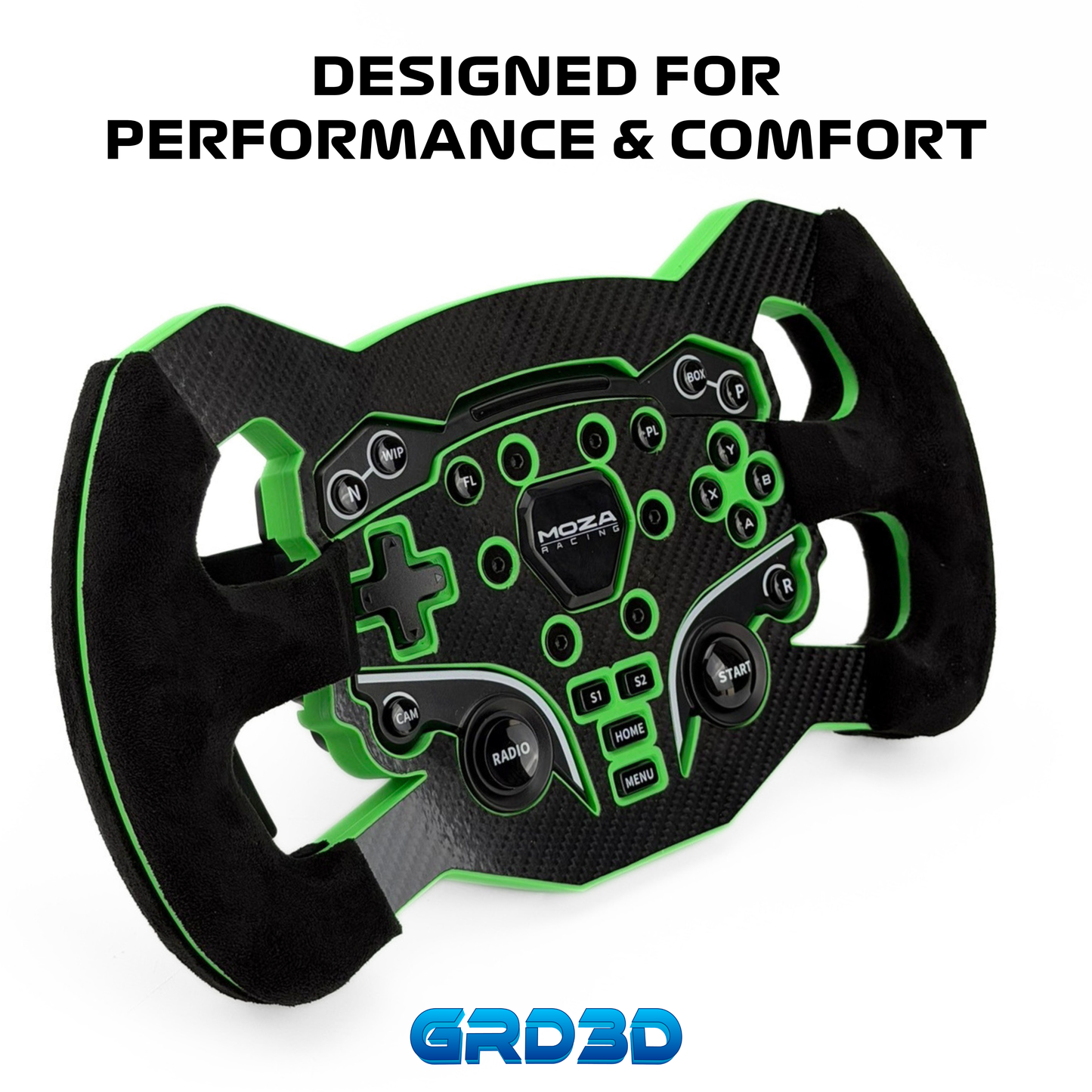 F1 Open Wheel Mod for Moza ES Green Edition