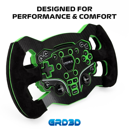 F1 Open Wheel Mod for Moza ES Green Edition