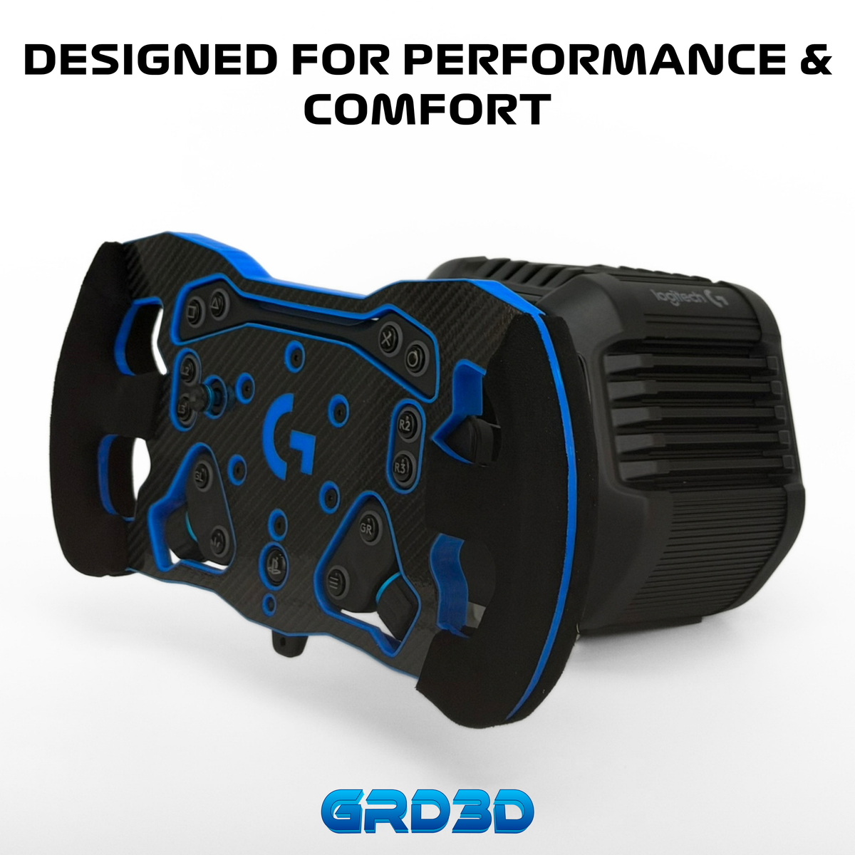 F1 Open Wheel Mod for Logitech RS50 Blue Edition