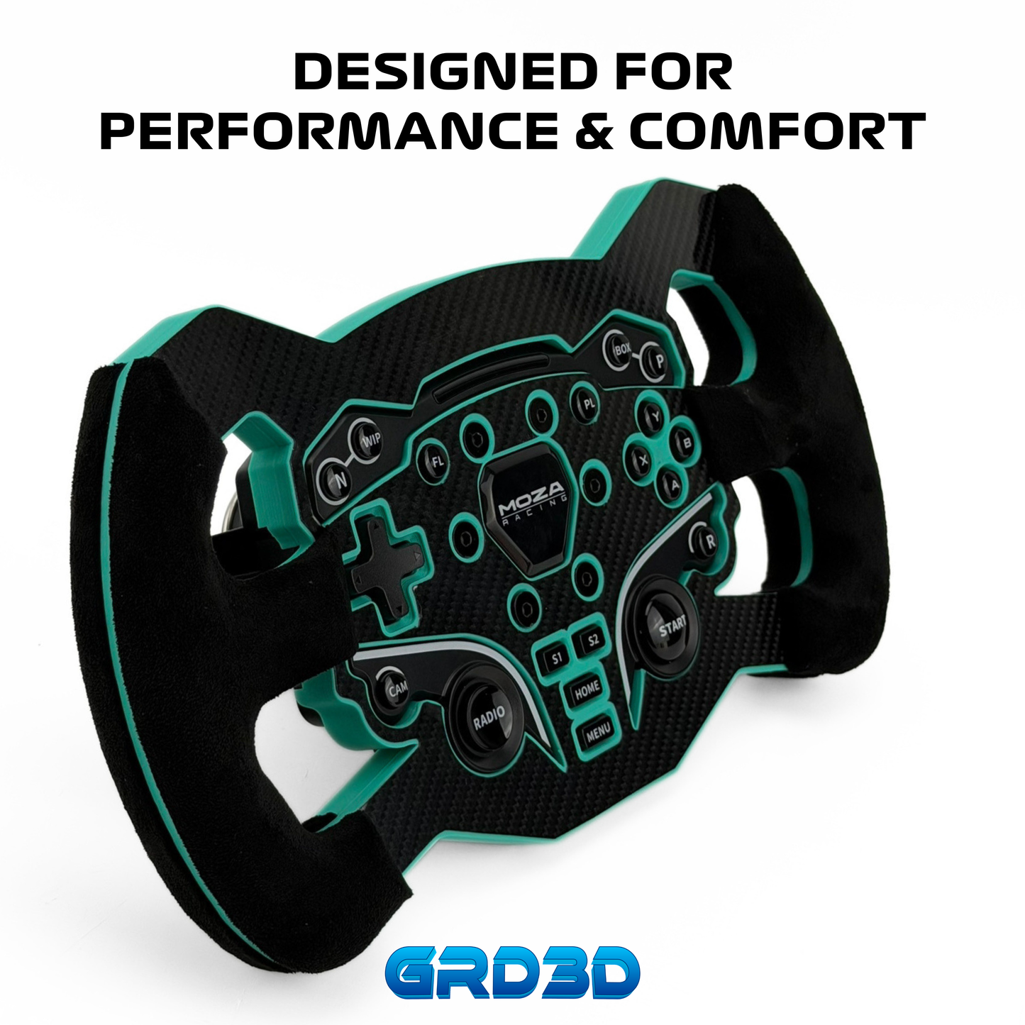 F1 Open Wheel Mod for Moza ES Turquoise Edition