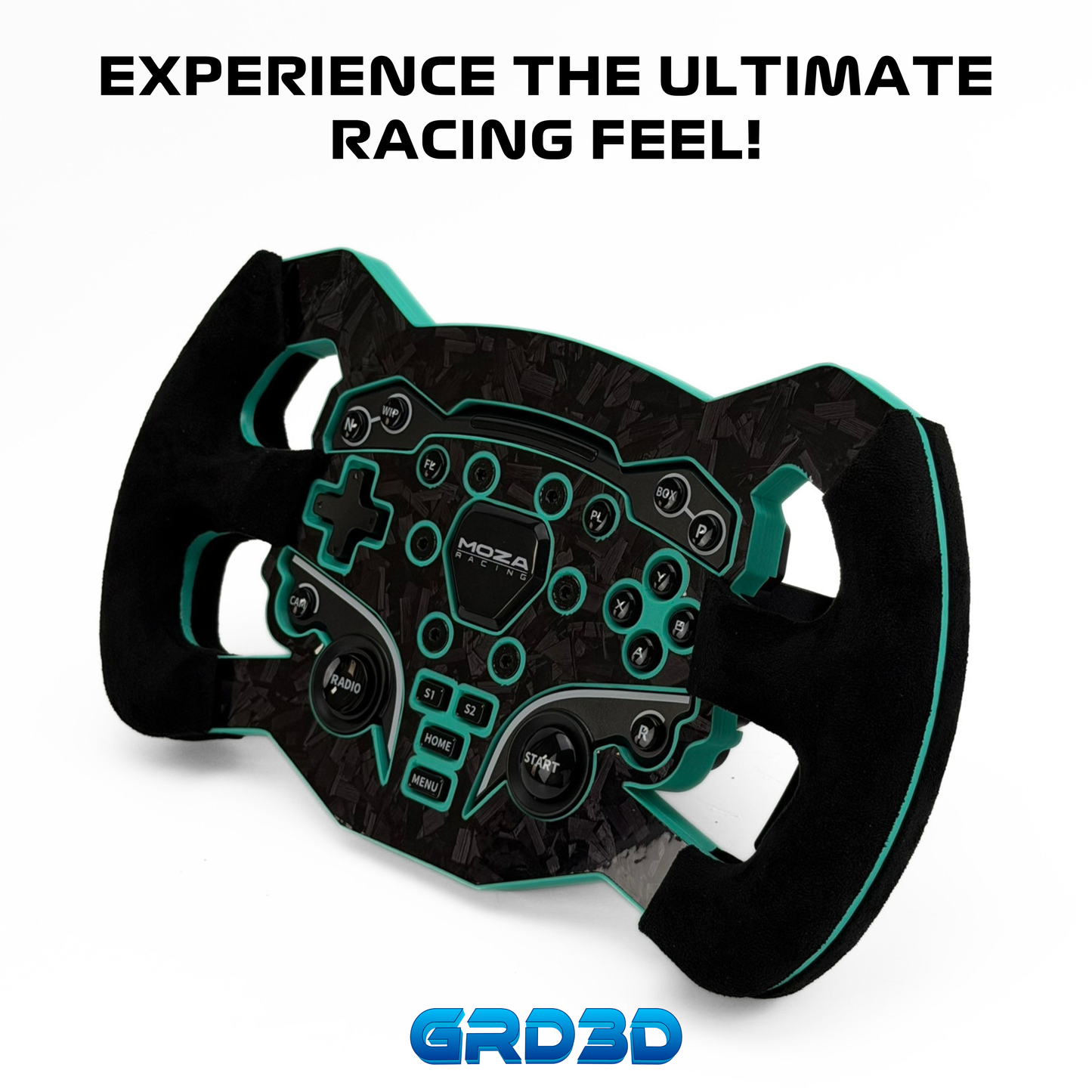 F1 Open Wheel Mod for Moza ES Turquoise Edition