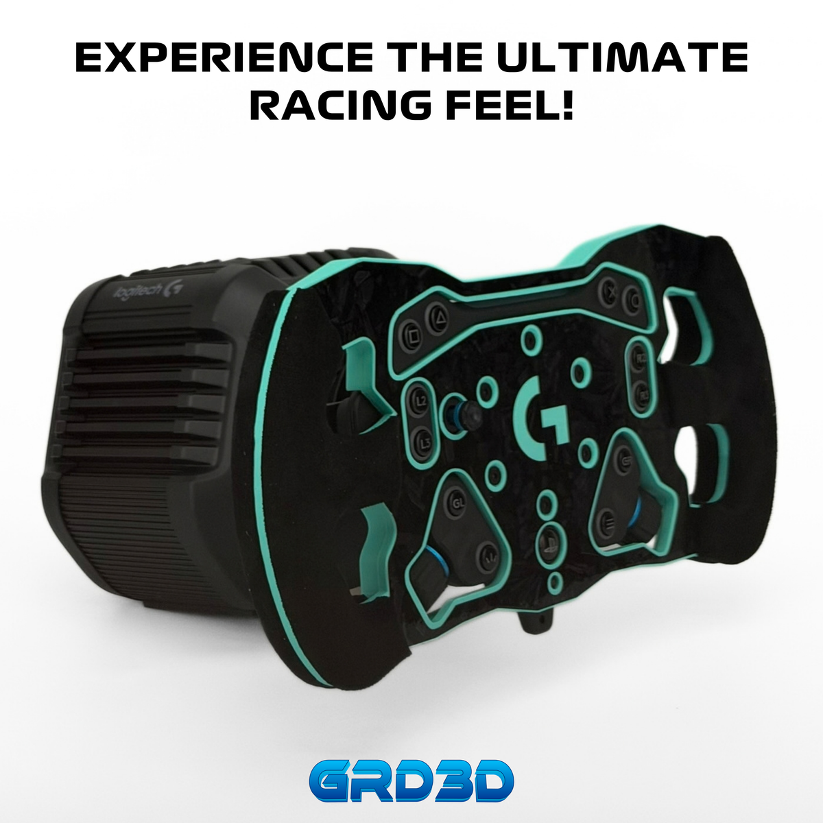 F1 Open Wheel Mod for Logitech RS50 Turquoise Edition