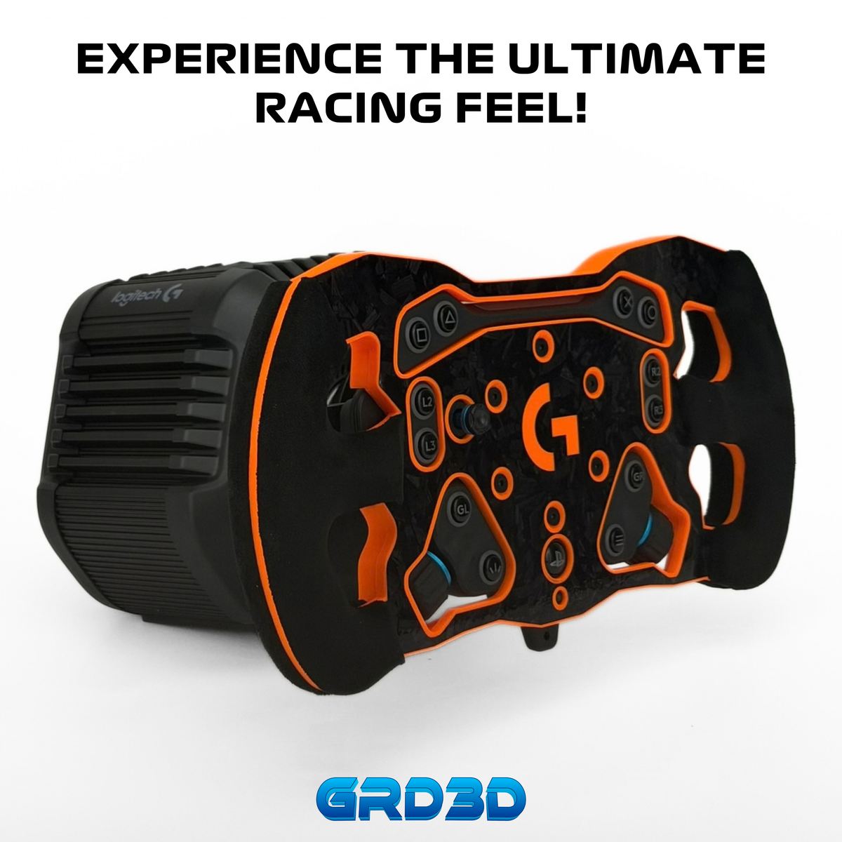 F1 Open Wheel Mod for Logitech RS50 Orange Edition