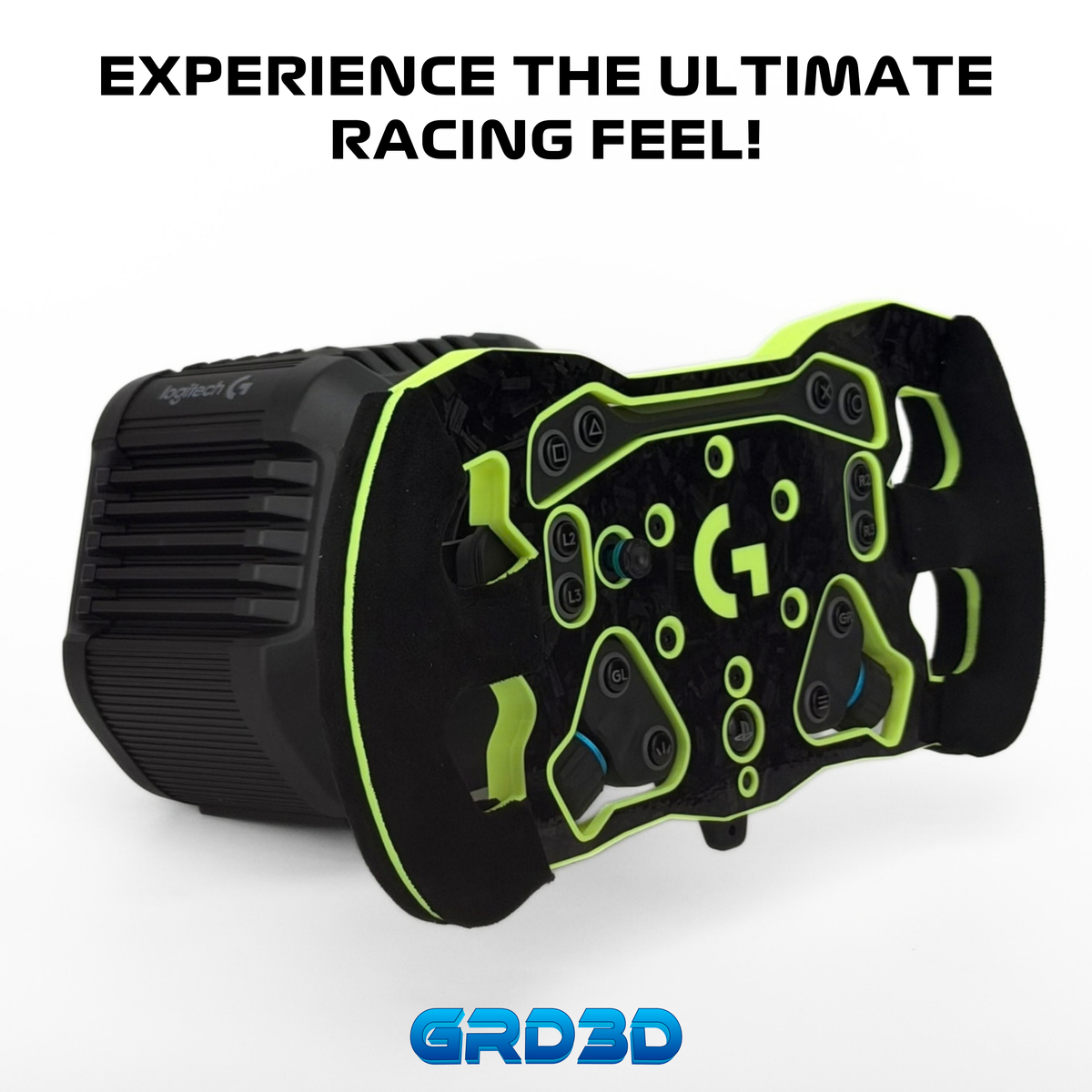 F1 Open Wheel Mod for Logitech RS50 Yellow Edition