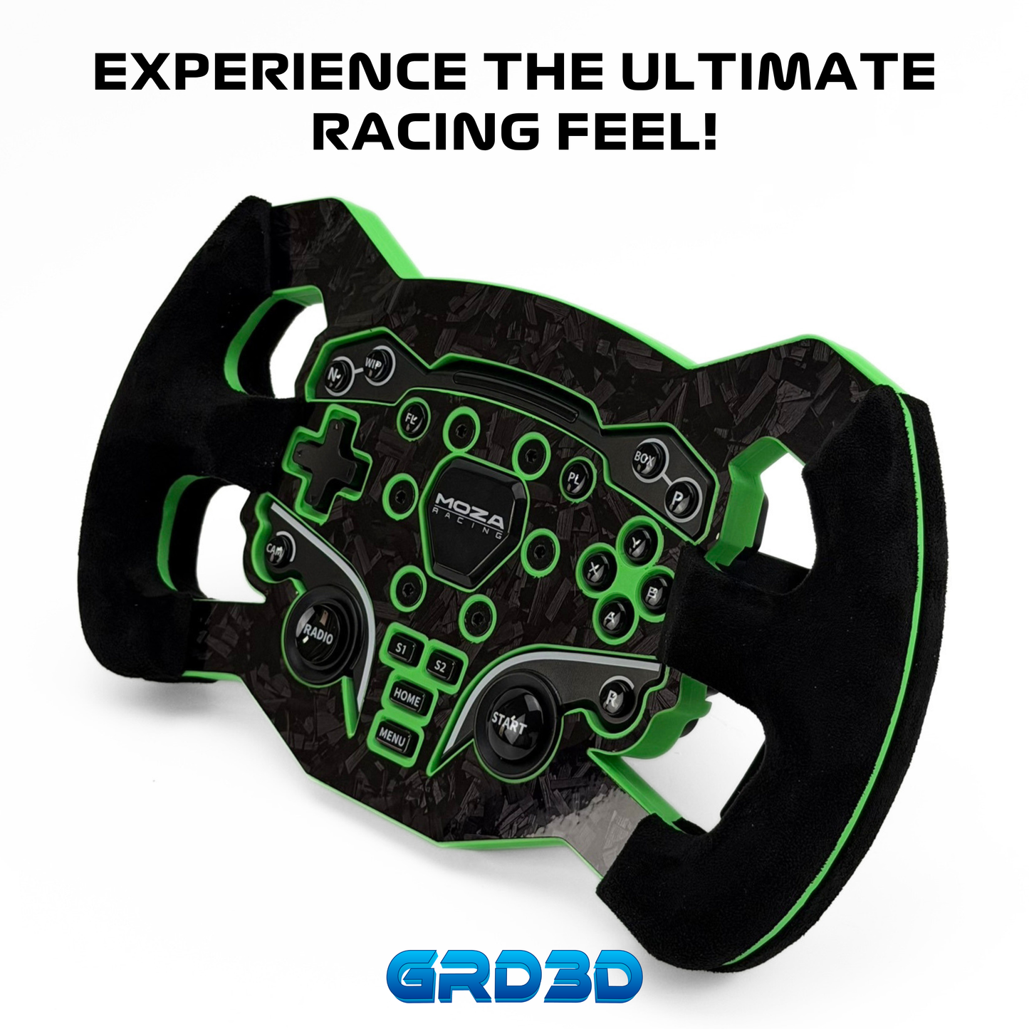 F1 Open Wheel Mod for Moza ES Green Edition