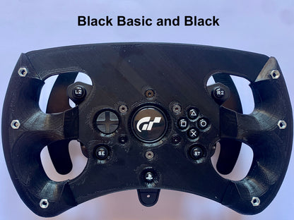 Mod de rueda abierta GT versión negra para Thrustmaster T300