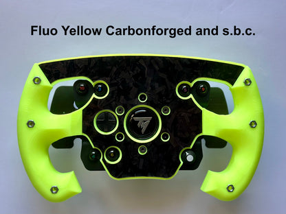 Mod de volante abierto F1 versión amarillo fluo para ruedas Thrustmaster 599/Tm