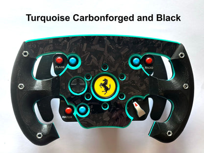 Mod roue ouverte F1 version turquoise pour Thrustmaster GTE