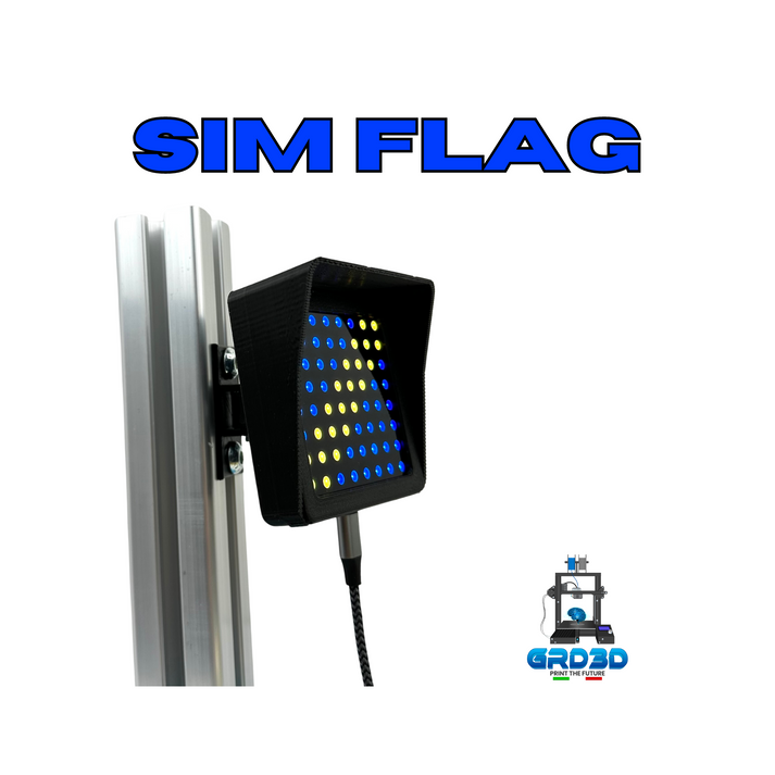 Flag Device Racing Sim iFlag, Gear indicator, Flag display and Spotter V2 – GRD3D