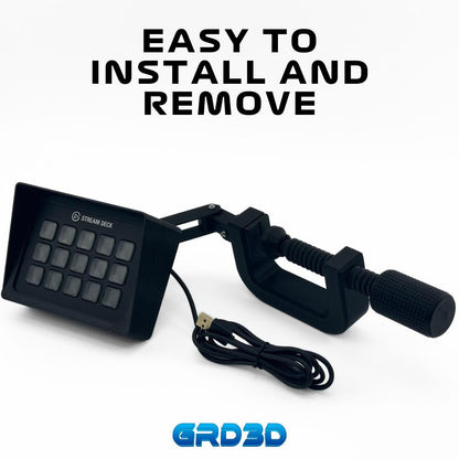 Stream Deck MK2 Triple-Axis Desk Mount with Sunshade – V2